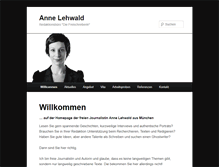 Tablet Screenshot of annelehwald.de